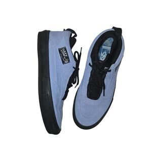 EUC Vans x Palace safe low baby blue leather suede sneakers sz 10, never worn